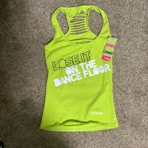 Zumba Fitness Neon Green Tank Top